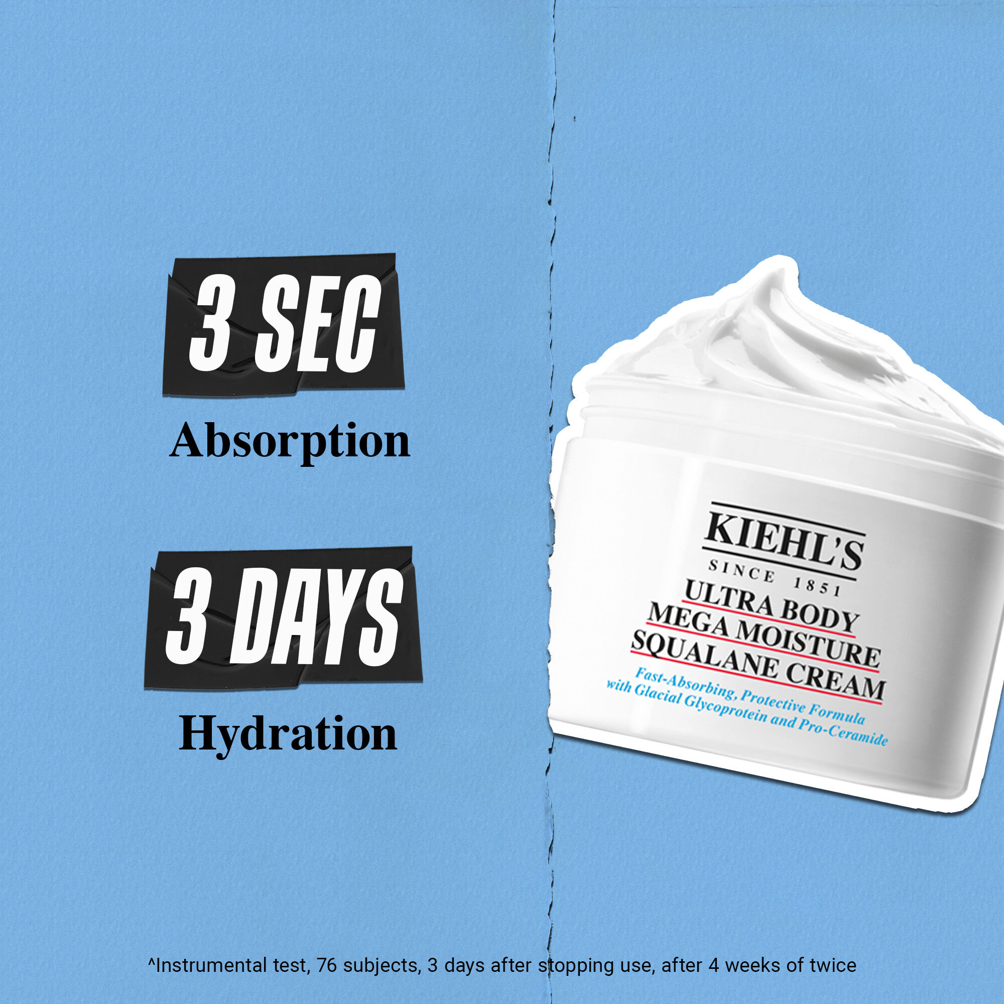 Ultra Body Mega Moisture Squalane Cream on model's skin - Suitable for Eczema-Prone Skin